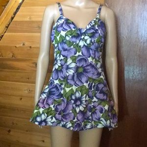 Vintage Catalina Hollywood-style Onepiece Bathing Suit US S/M  EUC